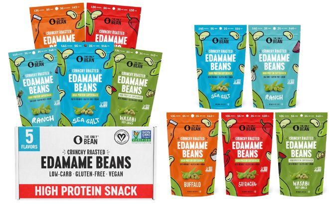 The Only Bean Crunchy Roasted Edamame Bean Snacks