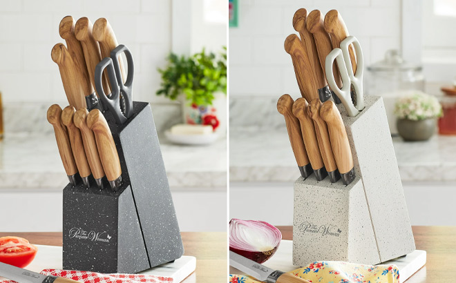 The Pioneer Woman 11 Piece Stainless Steel Knife Block Set