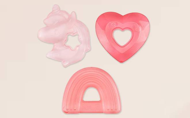 Three Itzy Ritzy Water Filled Teethers