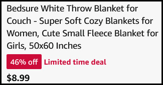 Throw Blanket Checkout Screenshot