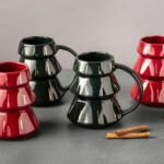 Thyme Table Tree Shape Ceramic Mugs