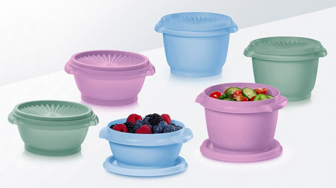 Tupperware 12 Piece Heritage Mini Storage Bowl Set