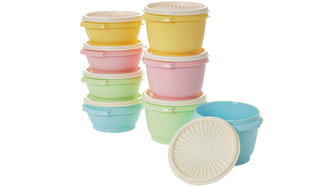 Tupperware 16 Piece Heritage Round Mini Bowls Set