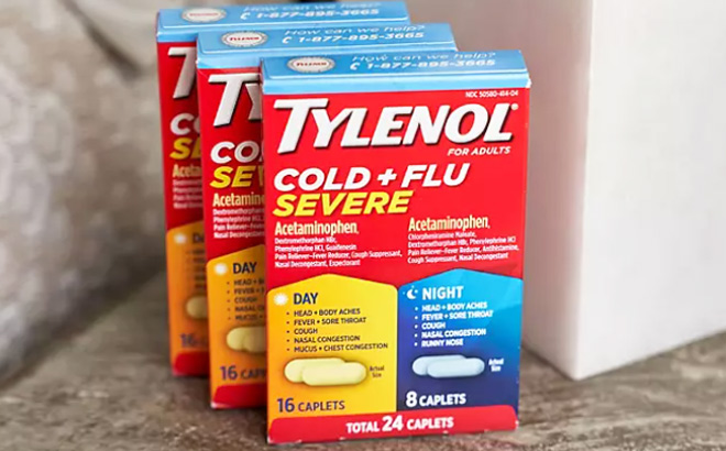 Tylenol 24 Count Cold Flu Relief