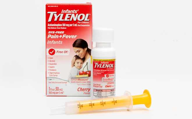 Tylenol Infant Pain and Fever Medicine in Cherry Flavor