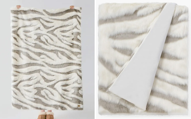 UGG Shayla Faux Fur Throw Blanket