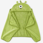 Under the Stars Kids Alien Hooded Bath Towel