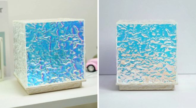 Urban Shop Iridescent Cube Glowy Mood Light