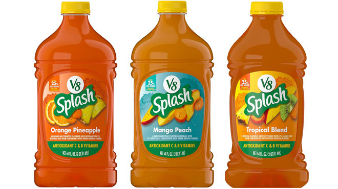 V8 Splash 64 Ounce Juice Bottles