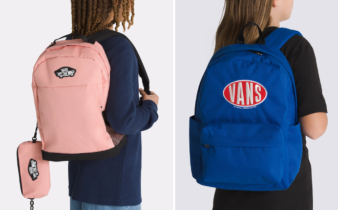 VANS Kids Skool Backpack and Old Skool Grom Backpack