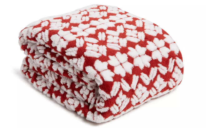 Vera Bradley Womens Outlet Intarsia Fleece Throw Blanket