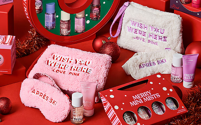 Victorias Secret Warm Cozy 4 Piece Gift Bag