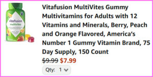 Vitafusion Multivitamins at Checkout