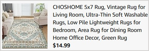 Washable Area Rug Checkout