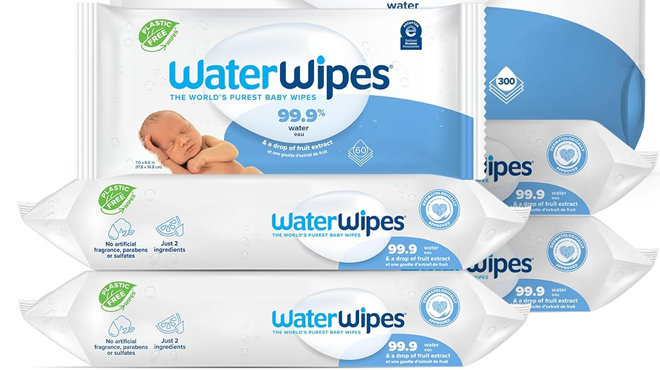 Water Wipes Plastic Free Baby Wipes 300 ct