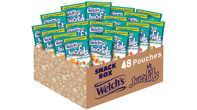 Welchs Juicefuls Island Splash Fruit Snacks 48 Pack