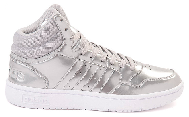 Womens adidas Hoops Mid 3 0 Athletic Shoe Silver