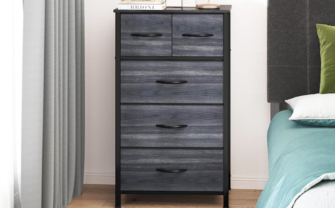 YITAHOME Fabric 5 Drawer Dresser