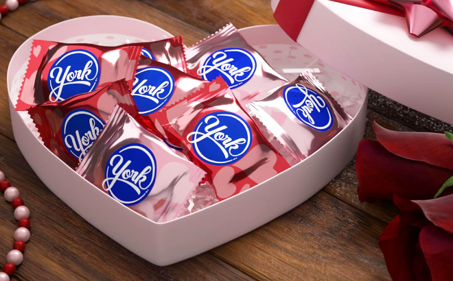 York Dark Chocolate Peppermint Patties Hearts