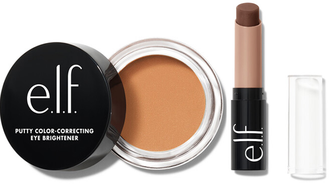 e l f Putty Color Correcting Eye Brightener