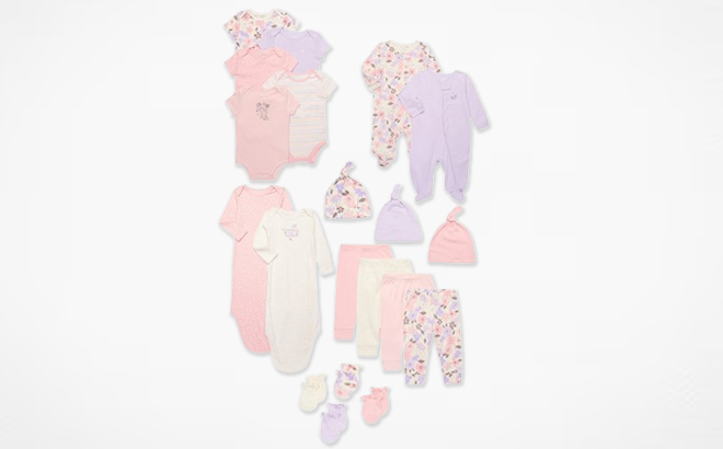 Garanimals 20 Piece Floral Newborn Gift Set