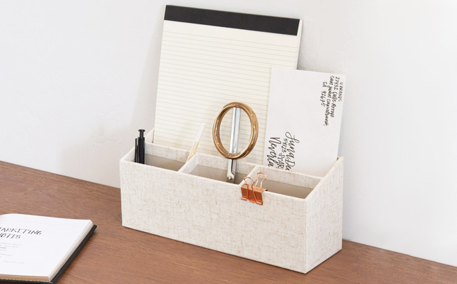 U Brands Two Tier Desk Storage Box