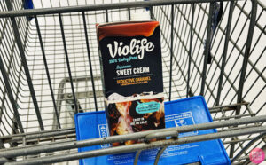 Violife Coffee Creamer on a Cart