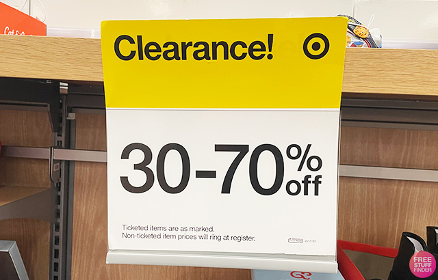 30 to 70 Percent Off Clearance at Target