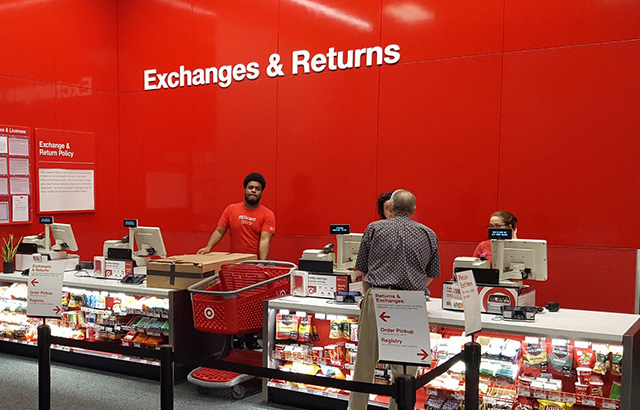 Exchanges And Returns Desk at Target