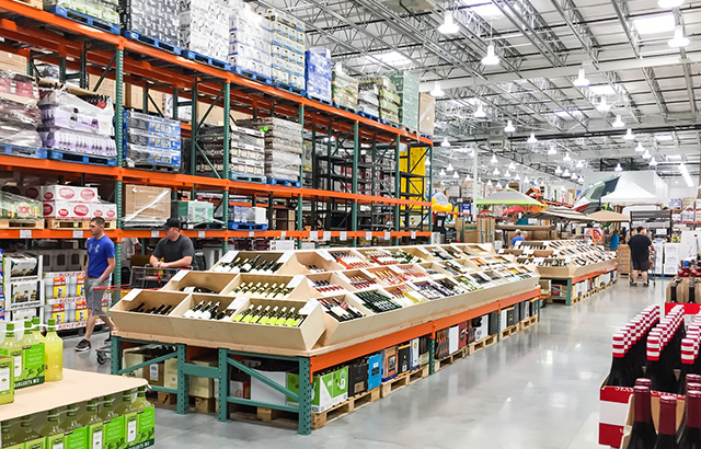 Inside of a Costco