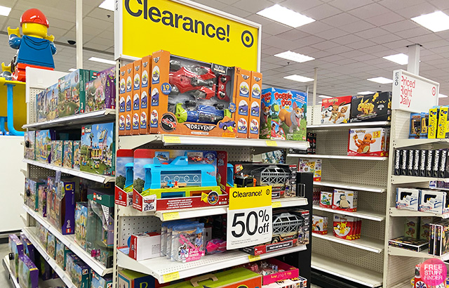 Toys on a 50 Percent Off Clearance at Target