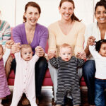 Smiling Moms with Babies