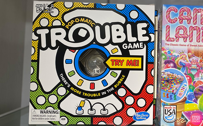 Trouble Board Game on a Shelf