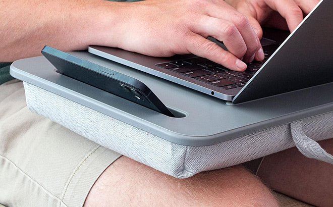 Sidekick Lap Desk with Device Ledge and Phone Holder