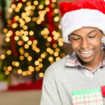 Teen Boy Opening a Gift