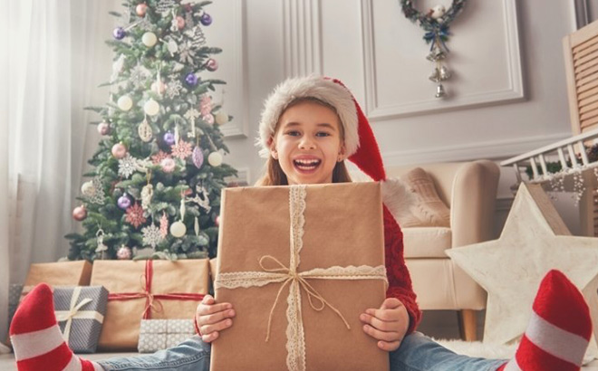 Tween Girl Getting a Gift