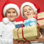 Two Tween Boys Getting Gifts