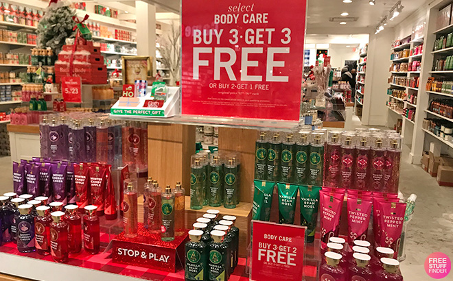 Bath and Body Works Buy 3 Get 3 Free Sale Overview