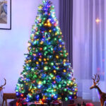 Costway 7Ft Pre Lit Artificial Christmas Tree